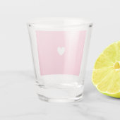 Verre A Shot Coeur blanc (Dos)