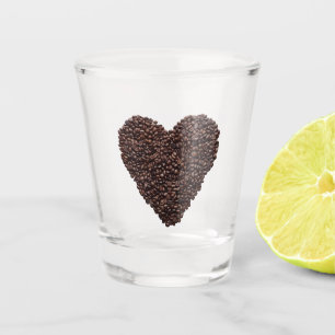 Verre A Shot Coeur café