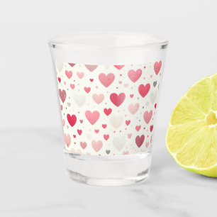 Verre A Shot Coeur coloré de la Saint Valentin
