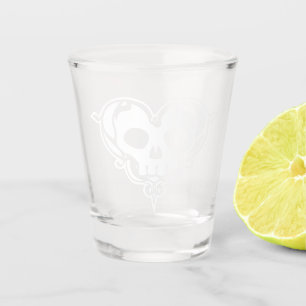 Verre A Shot Coeur de crâne décoratif