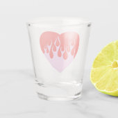 Verre A Shot Cœur de feu (Dos)