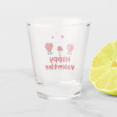 Verre A Shot coeur rouge mignon (Dos)