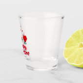 Verre A Shot coeur rouge mignon (Droite)