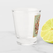 Verre A Shot Coeur vintage Valentine's day xoxo (Gauche)