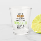 Verre A Shot Coffee et Margarita Lover Dit drôle (Devant)