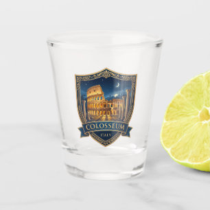 Verre A Shot Colisée de Rome la nuit Italie
