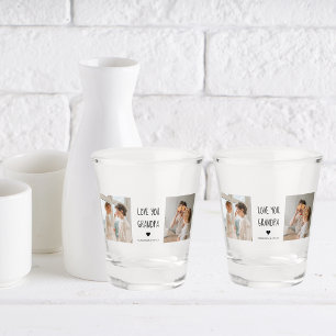 Verre A Shot Collage moderne Photo Love You Grand-père Meilleur