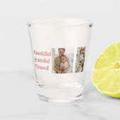Verre A Shot Collage moderne Trois photos | BON THANKSGIVING (Devant)