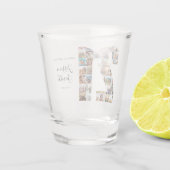 Verre A Shot Collage photo du 21e anniversaire (Dos)