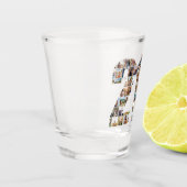 Verre A Shot Collage photo du 21e anniversaire (Gauche)