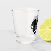 Verre A Shot Comédie et tragédie Théâtre Masques Jester (Gauche)