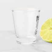 Verre A Shot comique mancave frais de téléphone mot art (Gauche)