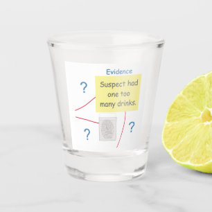 Verre A Shot Commission des preuves de la lutte contre le crime