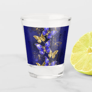Verre A Shot Composition avec papillons Sapphire