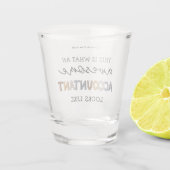 Verre A Shot Comptable personnalisé Funny Comptable génial (Dos)
