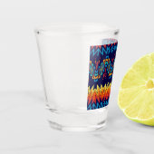 Verre A Shot Conception abstraite de la conception tribale (Gauche)