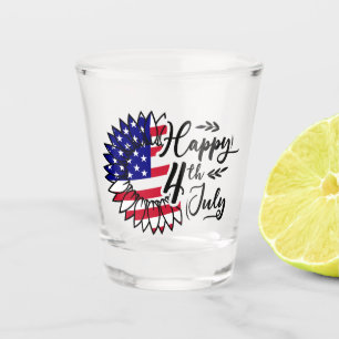 Verre A Shot Conception de célébration patriotique du 4 juillet