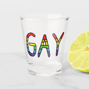 Verre A Shot Conception de Doodle Gay