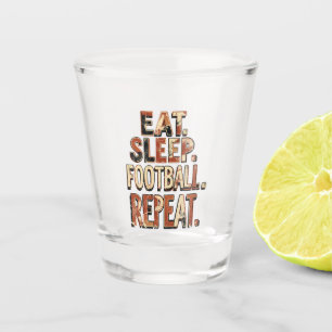 Verre A Shot Conception de fan de football vintage Graphique