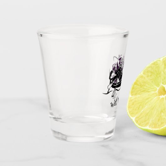 Verre A Shot Conception de Rafting de Rivière White Water (Gauche)