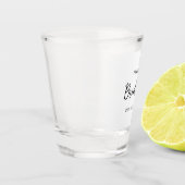 Verre A Shot Conception de script de demoiselle d'honneur minim (Gauche)
