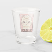 Verre A Shot Conception d'illustration de lama mignon (Dos)