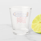 Verre A Shot Conception du crayon enseignant de l'éducation spé (Dos)