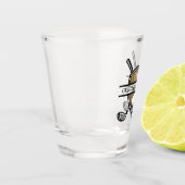 Verre A Shot Conception élégante de monogramme de golf personna (Gauche)