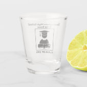 Verre A Shot Conception noire faite sur commande de réunion (Dos)