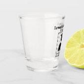 Verre A Shot Conception noire faite sur commande de réunion (Gauche)