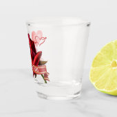 Verre A Shot Conception Rose de Saint-Valentin personnalisée (Droite)