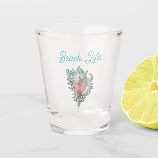 Verre A Shot Conch Shell "Beach Life" (Devant)