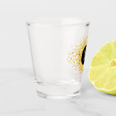 Verre A Shot Confetti Monogram Gold Foil Black ID445 (Gauche)