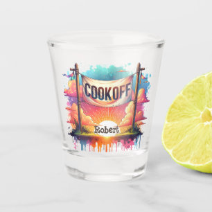 Verre A Shot Cookoff Western Cowboy BBQ personnalisé