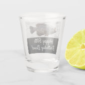 Verre A Shot Cool Crappie Fishing 50e anniversaire Fun Fish (Dos)