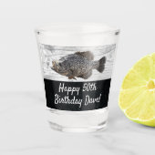 Verre A Shot Cool Crappie Fishing 50e anniversaire Fun Fish (Devant)