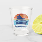 Verre A Shot Cool Cruise Ship Famille Voyage Coucher de soleil  (Devant)
