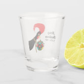 Verre A Shot Coq portugais Holly Noël bauble (Dos)