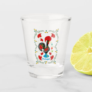 Verre A Shot Coq traditionnel du Portugal en noir