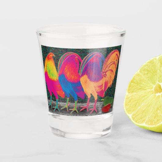 Verre A Shot Coqs de Cantina (Devant)