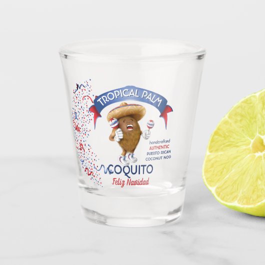 Verre A Shot Coquito Coconut Maracas (Devant)