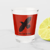 Verre A Shot Corbeau rouge (Devant)