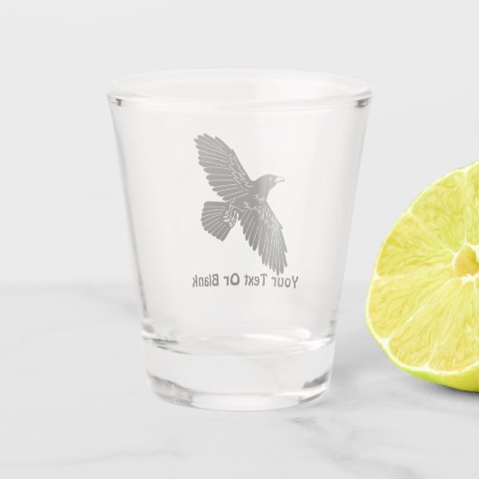 Verre A Shot Corbeau rustique (Dos)