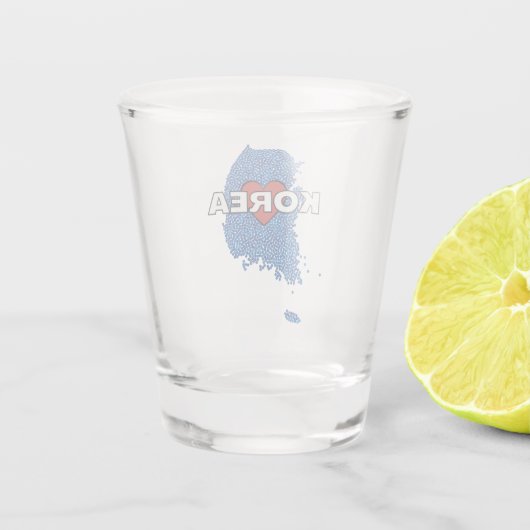 Verre A Shot CORÉE DU SUD avec LOVE Soju (Dos)