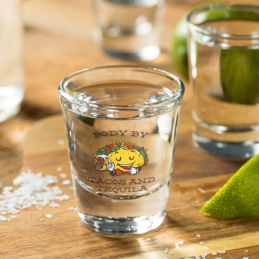 Verre A Shot Corps par Tacos & Tequila | Drôle de Taco