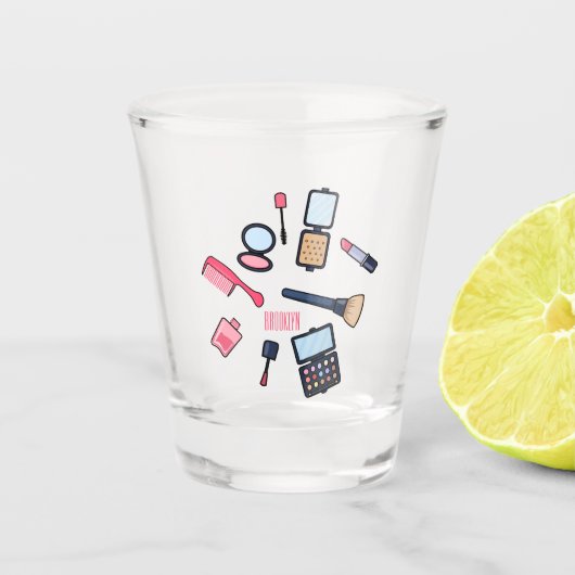 Verre A Shot Cosmétique / maquillage illustration (Devant)