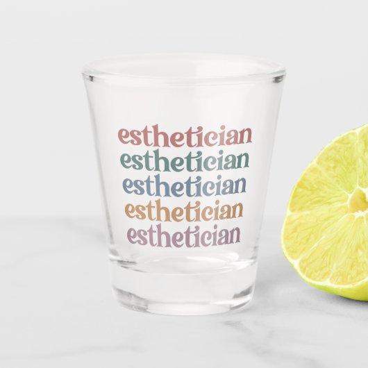 Verre A Shot Cosmetologue esthétique (Devant)