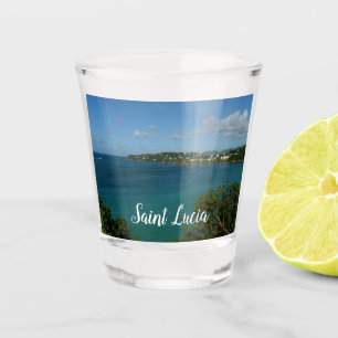 Verre A Shot Côte de Sainte-Lucie - Caraïbes Photo de vacances
