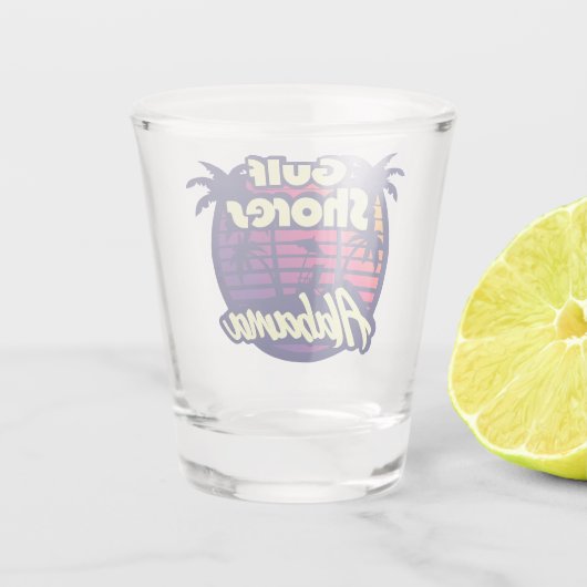 Verre A Shot Côte du Golfe Alabama (Dos)