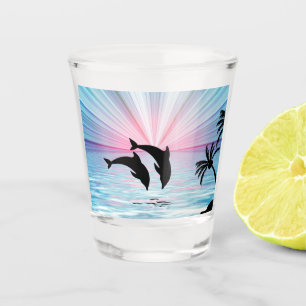 Verre A Shot Coucher de soleil